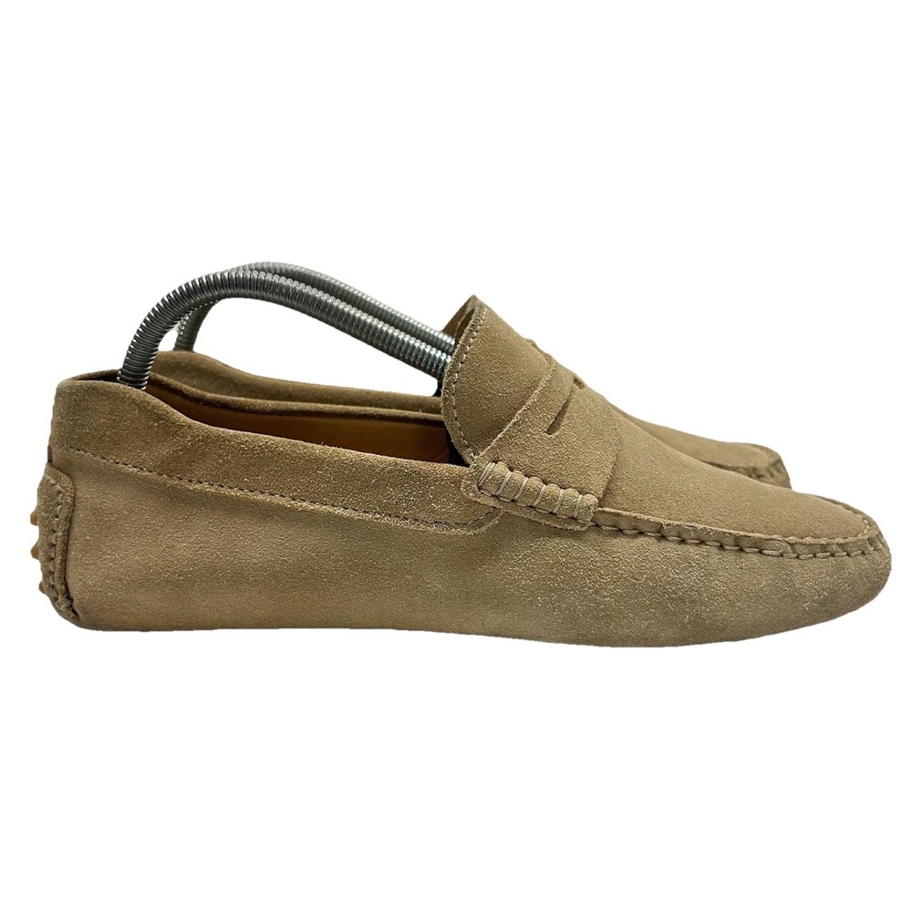 Jack Erwin Parker Penny Driving Loafers Men's Size 8 Classic Shoes Beige Suede